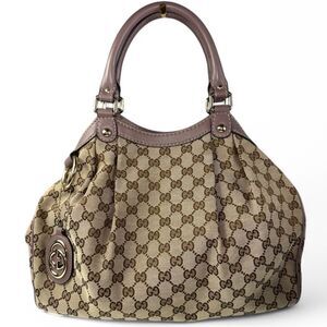 GUCCI GG Logo Sukey Tote Bag